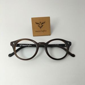 Modern Design 100% Natural Horn <b>Frame</b> Glasses in Brown Color Handcrafted from Genuine Horn Unique Crafts Product - Product Image 2