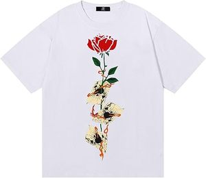 Camiseta de Manga Corta Casual para Hombre, Estampada, Nueva Colección de Verano, Talla Grande, Marca de Moda Nicho Americana, 300gsm, Soporte Pesado - Product Image 4