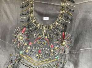 ชุดสูทสไตล์อินเดียปักด้วยมือดีไซน์เนอร์แบบดั้งเดิมของชาวอินเดียสำหรับงานปาร์ตี้แฟชั่นราคาแพง - Product Image 2