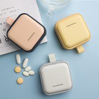 Nouveau design étui à pilules portable 4 grilles boîte à pilules nordique médicament tablette médecine support de stockage séparateur organisateur conteneur étui