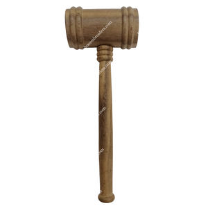 MAÇON EN BOIS AVEC BASE-MARTEAU DE JUGE FRANC-MAÇON - Product Image 6