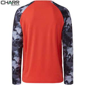 Ropa de pesca profesional para hombre, camisetas de Fitness con estampado de sublimación Digital, 100% algodón y poliéster, cuello redondo - Product Image 3