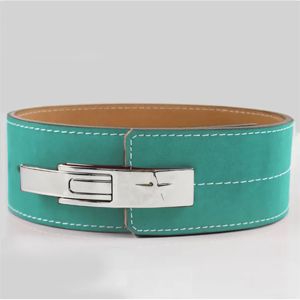 Vente en gros de ceinture d'haltérophilie à usage intensif pour hommes femmes avec logo personnalisé matériau en peau de vache avec boucle en acier pour entraînement de fitness en salle de sport - Product Image 1