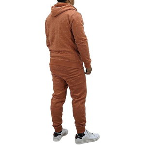 Cremallera Pullover Pantalones de chándal con capucha Stone Wash Chándal Hombre - Product Image 5