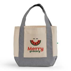 Custom Eco-Friendly <b>Mini</b> Iconic Tote Bag Recycled Fabric Long Handle for Daily Use Advertising Gifts Features Letter Printing - Product Image 1