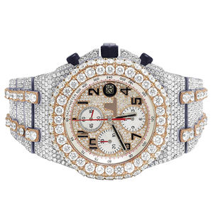Reloj de Lujo con Cristales de Moissanita Estilo Hip Hop para Hombre, con Esfera de Cristal - Product Image 3