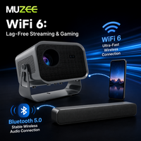 Projecteur intelligent MUZEE 1080P Full HD Allwinner H713 WiFi 6 avec mise au point motorisée – Prix de gros usine OEM/ODM