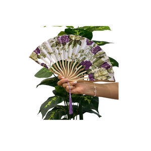 พัดลมไม้ไผ่พับได้พร้อมการพิมพ์ส่วนบุคคลพัดลมเป็นมิตรต่อสิ่งแวดล้อมสำหรับการส่งเสริมการขายหรือตกแต่งของขวัญการเดินทาง - Product Image 2