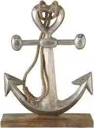 สมอเรือทองเหลืองที่สง่างามสำหรับการตกแต่งภายในบ้านรูปปั้นสมอทะเลโบราณสำหรับตกแต่ง - Product Image 4