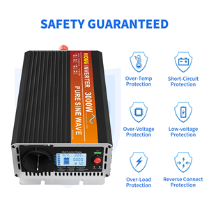 Convertisseur d'énergie solaire HOULI à onde sinusoïdale pure 220V 5000W 4000W 3000W 12V 24V 6000W, convertisseur d'énergie pour voiture - Product Image 6