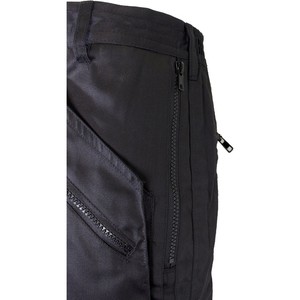 Pantalon de chef unisexe Uniformes de chef d'hôtel et de restaurant Multi-Pocket Patch Function Black Chef Pants & Trousers - Product Image 6