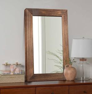 Espejo de pared de madera cuadrado de alta calidad con patrones únicos perfecto para la decoración del hogar de madera disponible a precios al por mayor - Product Image 3