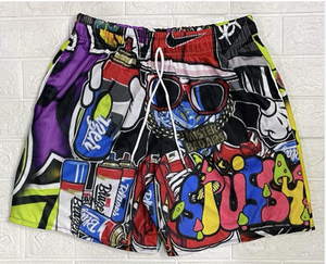 Short de sublimation long sur mesure avec motif solide, technique brodée numérique, style unique - Product Image 3