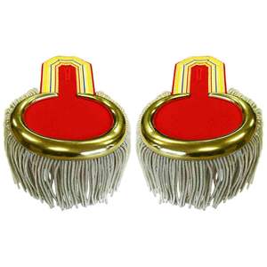 Epaulettes Sweden Silver-Colored Corded Fringes High Quality Embroidered Reusable <b>Magnet</b> Sew-On Fabric Uniform Shoulder - Product Image 3