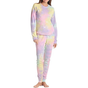 ชุดวอร์มผู้หญิงแบบไท-ได แฟชั่นใหม่ ผลิตตามสั่ง ขายส่ง คุณภาพสูง ไซส์ใหญ่ ผ้าฝ้าย 100% - Product Image 1