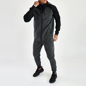 OEM Premium Quality Tech Melange Polaire Survêtements Vente en gros 2 Pièces Jogging Impression Casual Hommes Survêtements Survêtements avec logo personnalisé - Product Image 1