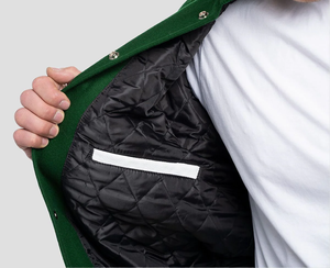 Veste universitaire en toile vintage personnalisée pour hommes, personnalisée pour les veste des Bulls avec logo d'équipe brodé, veste de Chicago - Product Image 4