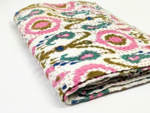 Đôi Kích thước bông ikat kantha Quilt mua hàng trực tuyến - Product Image 5