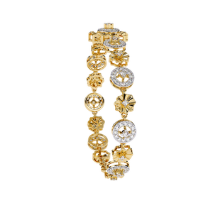 Fabulous 18K <b>Gold</b> Lab Grown Diamond Bracelet & <b>Bangle</b> - Product Image 4