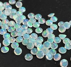 Ópalo etíope natural corte redondo 2mm facetado-ópalo suelto corte redondo piedra preciosa excelente calidad multifuego - Product Image 6