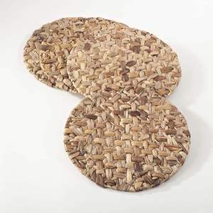 <b>Woven</b> water hyacinth placemat charger plates fast shipping great quality <b>place</b> <b>mat</b> plate chargers - Product Image 4