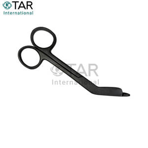 Ciseaux à pansements Lister en acier inoxydable noir avec logo personnalisé, prix de gros, ciseaux médicaux professionnels pour infirmières, durables - Product Image 6