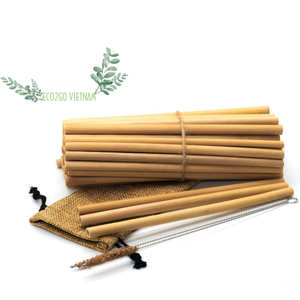 หลอดดูดน้ำทำจากไม้ไผ่ที่เป็นมิตรต่อสิ่งแวดล้อมหลอดดูดน้ำแบบยั่งยืนและย่อยสลายได้ทางชีวภาพจากเวียดนาม Eco2go - Product Image 4