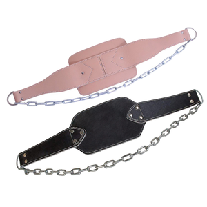 Customizable Logo Cowhide Gym Training Dipping Belt Heavy Duty <b>Fitness</b> Equipment with Genuine Leather <b>Safety</b> Equipment - Product Image 4