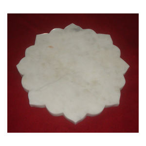 Magnifique plateau de service en marbre naturel blanc brillant Makrana, Design personnalisé Antique pour assiette de fruits ou décoration de la maison, article à bas prix - Product Image 1