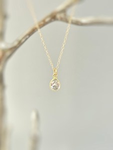 Dainty Crystal Gemstone 925 Silver Necklace Sterling 925 Silver Crystal Birthstone Crystal Jewellery Promise <b>Gift</b> <b>for</b> <b>Her</b> - Product Image 2