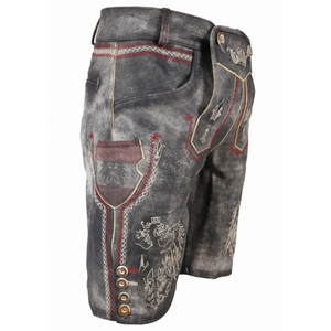 กางเกงหนังแพะสำหรับผู้ชาย, 2025ใหม่สีน้ำตาล Oktoberfest Lederhosen - Product Image 3