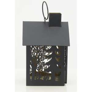 2024 elegante diseño de árbol de antílope corte láser Metal madera candelabros linternas y tarros para la decoración de Navidad del hogar - Product Image 6