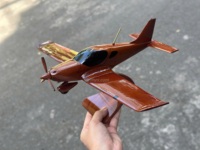 Modelo de Avión Bristell de Madera de Caoba, Envergadura de 26 cm, Duradero, Hecho en Vietnam, Recuerdo, Regalo
