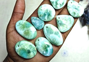 Cabochon d'hémimorphite naturel de haute qualité pierre précieuse en vrac pour la fabrication de bijoux lot de gros avec pierre de forage gratuite pierre de guérison - Product Image 2