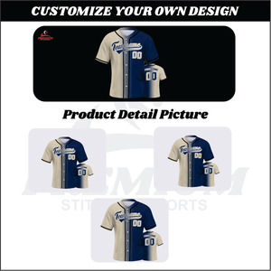 Nuevo diseño de camisetas de béisbol personalizadas 100% poliéster de secado rápido con cuello en V Unisex adulto en venta al por mayor tarifa barata su propio logotipo de diseños - Product Image 5