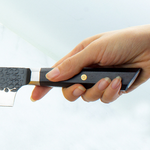 มีดทำครัวเหล็กคาร์บอนสูงพร้อมที่จับไม้ทำด้วยมืองานตามสั่ง - Product Image 3