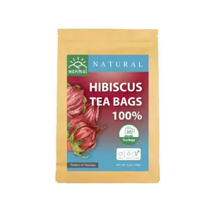 תה wanma29 תה hibiscus תומך תזונה טבעונית וקטוגנית 100% עשב אמיתי בשק רפסודה