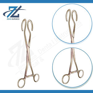 Forceps utérins manuels de haute qualité, finition mate, 270 mm de long, en acier inoxydable chirurgical, certifiés CE, instruments réutilisables - Product Image 3
