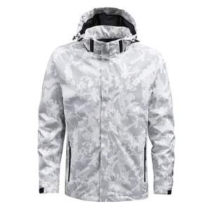 แจ็คเก็ตกันลมมีฮู้ดของผู้ชายโลโก้แบบวินเทจ - Product Image 5