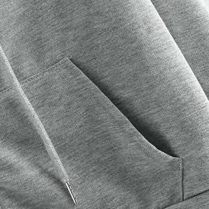 Sweat-shirt à capuche zippé court basique pour femme, léger, uni, décontracté, en polaire, pour la vente en gros - Product Image 4