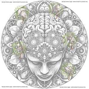 Libro para Colorear y Escribir del Zodiaco Mandala Cósmico |   Cuaderno de Ejercicios de Mindfulness y Arte Médico, 8.5x11 Pulgadas, 59 Páginas - Product Image 2