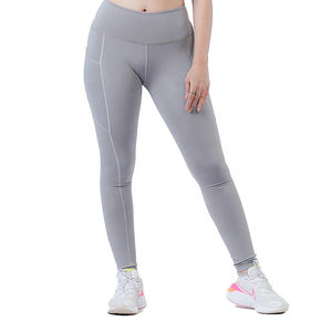 Legging femme sur mesure, vente chaude 2025, taille haute, style décontracté, sublimation professionnelle, sans couture, coton/fibre de bambou, uni - Product Image 2