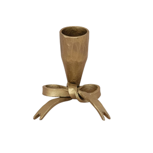 Porte-bougie conique en aluminium fait à la main de haute qualité, couleur or, design en forme d'arc, décoration de table de Noël, mariage, décoration de la maison - Product Image 1