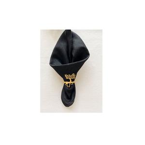 Anneaux de serviette dorés modernes ronds de serviette en métal lot de 4 ronds de serviette pour mariage, fête de table - Product Image 1