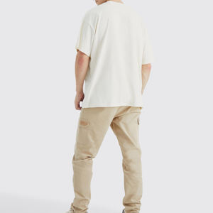 Jogging d'entraînement 100% coton pour hommes pantalon de course droit de couleur unie Style décontracté pour la saison de printemps léger - Product Image 4