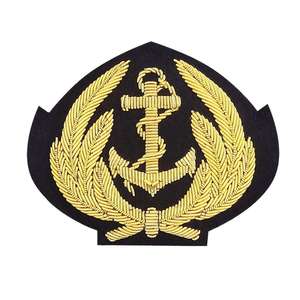 Best Quality Handmade Embroidery 3D Bullion Wire Custom Size & Shape <b>Pin</b> on Badges New Style Embroidered for Sale - Product Image 1