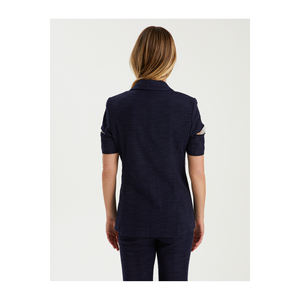 Chaqueta de Mujer BGN con Mezcla de Viscosa y Detalles con Volantes, Modelo S23J102, Turquía - Product Image 5