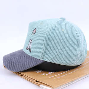 Chapeau de baseball en velours côtelé à 5 panneaux au design classique Couleur unie Chaud Casquette de sport décontractée pour adultes Vêtements d'extérieur élégants et respirants - Product Image 3