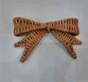 Meilleure vente Antique décor arbre forme Noel articles pas cher en gros rotin tissé à la main décoration de noël fournitures ornements - Product Image 3