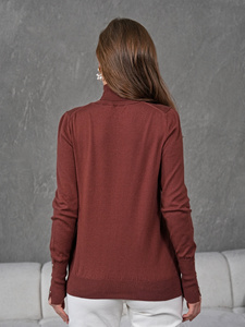 Women's New Style Fashion Long Sleeve Turtleneck Button-<b>down</b> Knitwear SweaterSports,CasualOfficeStylishWear WholesaleOpportunity - Product Image 3